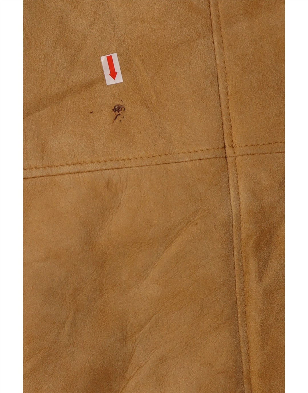 Винтажная женская дубленка из шерпа UK 14, большая, бежевая