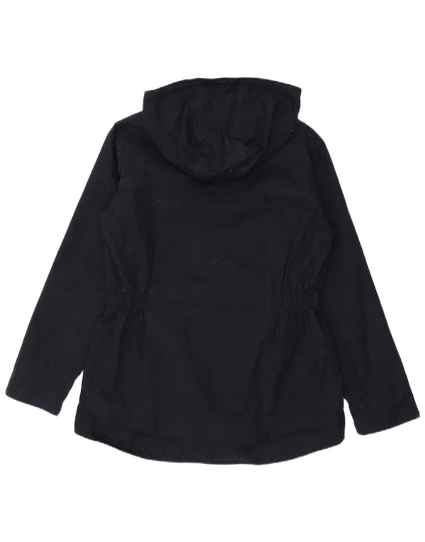 Женская дождевик Schoffel с капюшоном UK 16, большой темно-синий, хлопок