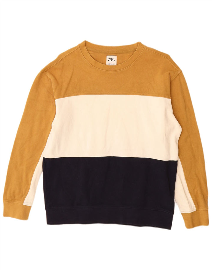 Женский свитер Zara UK 14, средний, разноцветный, цветной блок