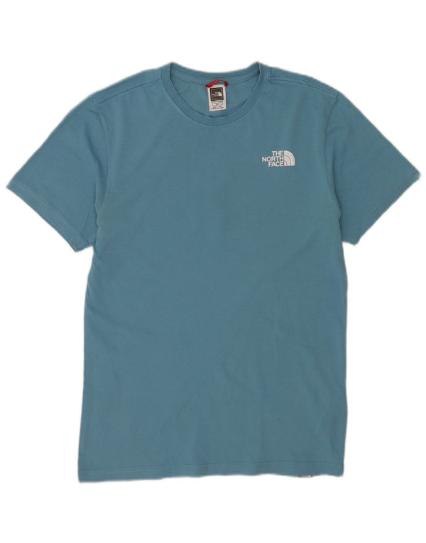Мужская футболка с рисунком The North Face, маленький синий хлопок