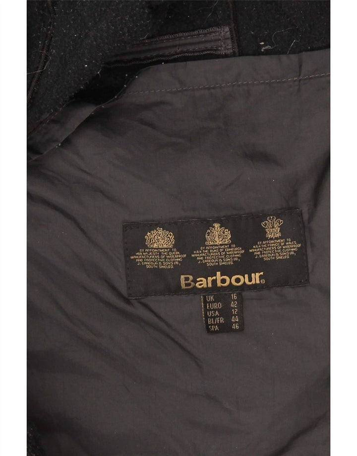 Женская стеганая куртка Barbour UK 16, большая черная