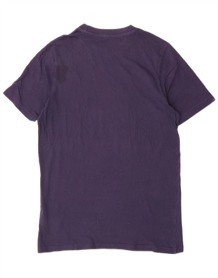 Мужская футболка с рисунком PUMA, маленький темно-синий хлопок