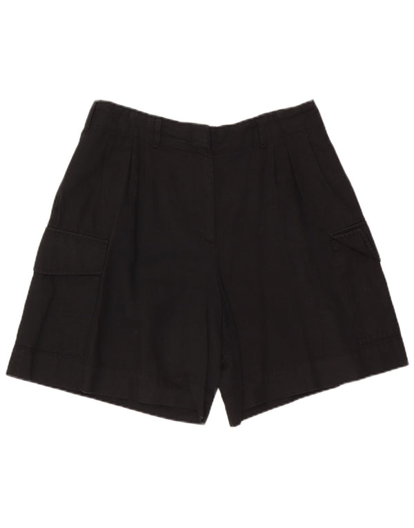 Женские шорты-карго Massimo Dutti EU 42, большие W32, черный хлопок