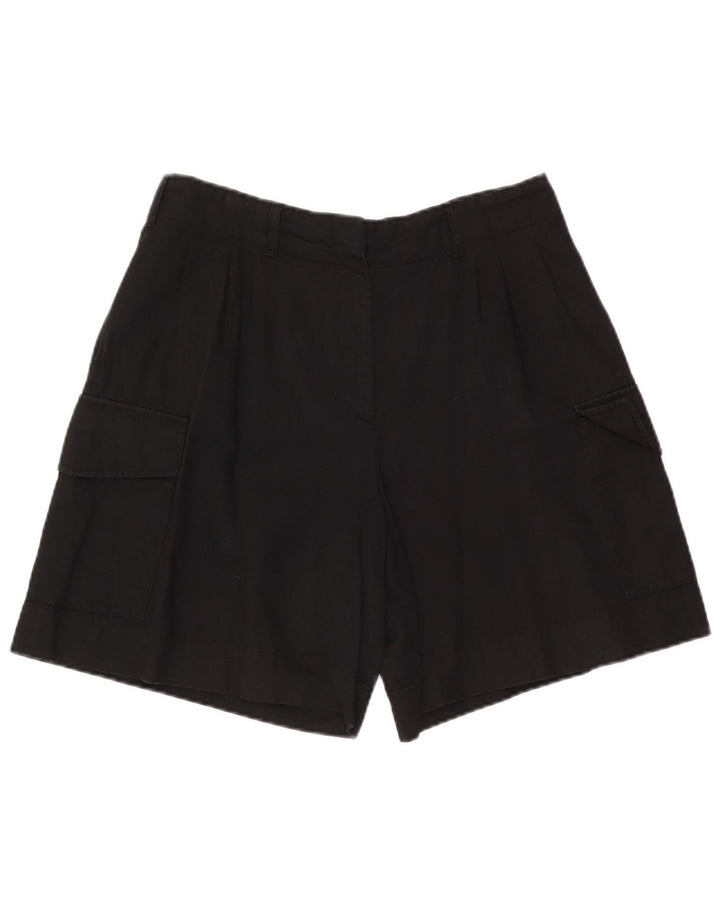 Женские шорты-карго Massimo Dutti EU 42, большие W32, черный хлопок