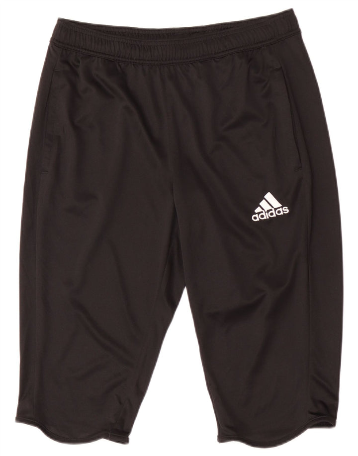 Мужские спортивные шорты Adidas Climalite, средний черный полиэстер