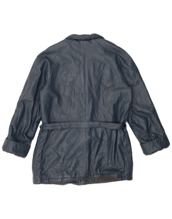 Куртка женская кожаная VINTAGE IT 44 Medium Blue Leather