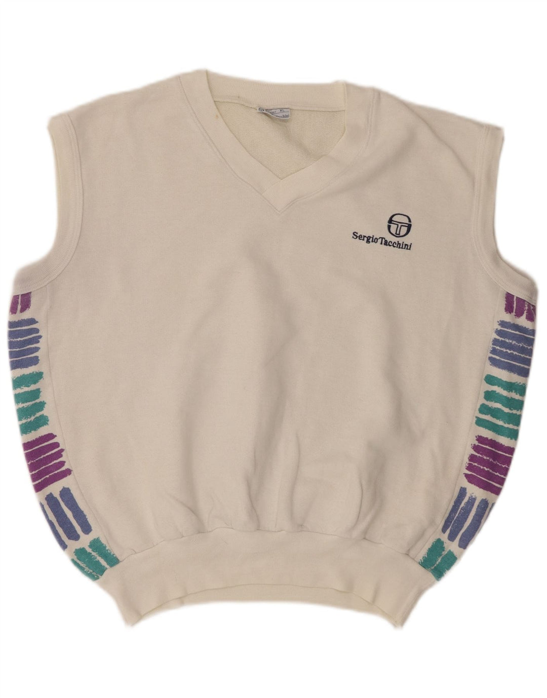 Мужская майка-майка Sergio Tacchini XL, белый акрил