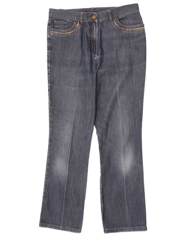 Женские классические прямые джинсы Marks & Spencer UK 10, маленькие W28 L27, синие