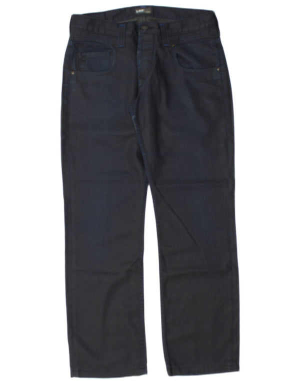 Lee Mens Knox scoop Прямые повседневные брюки W34 L32 Темно-синий хлопок