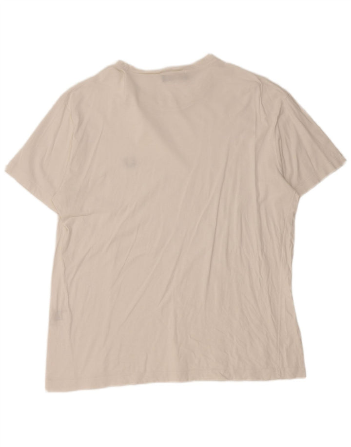 Мужская футболка Fred Perry, большой белый хлопок