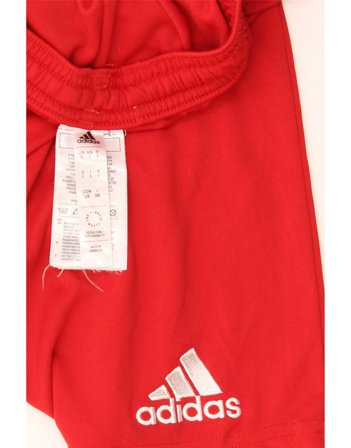 Мужские спортивные шорты Adidas, большой красный полиэстер