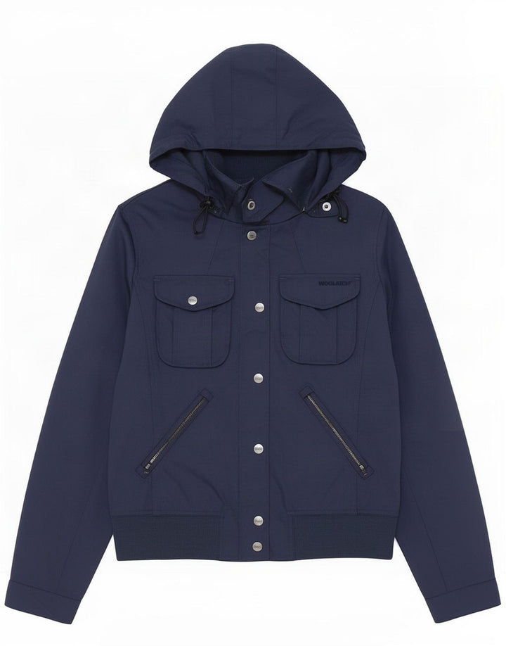 Женская дождевик Woolrich UK 12, большой размер, темно-синий, нейлон