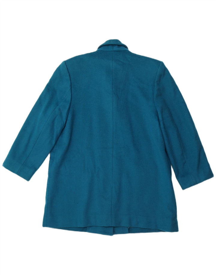 Женское двубортное пальто LONDON FOG, США 12, большое синее шерстяное пальто