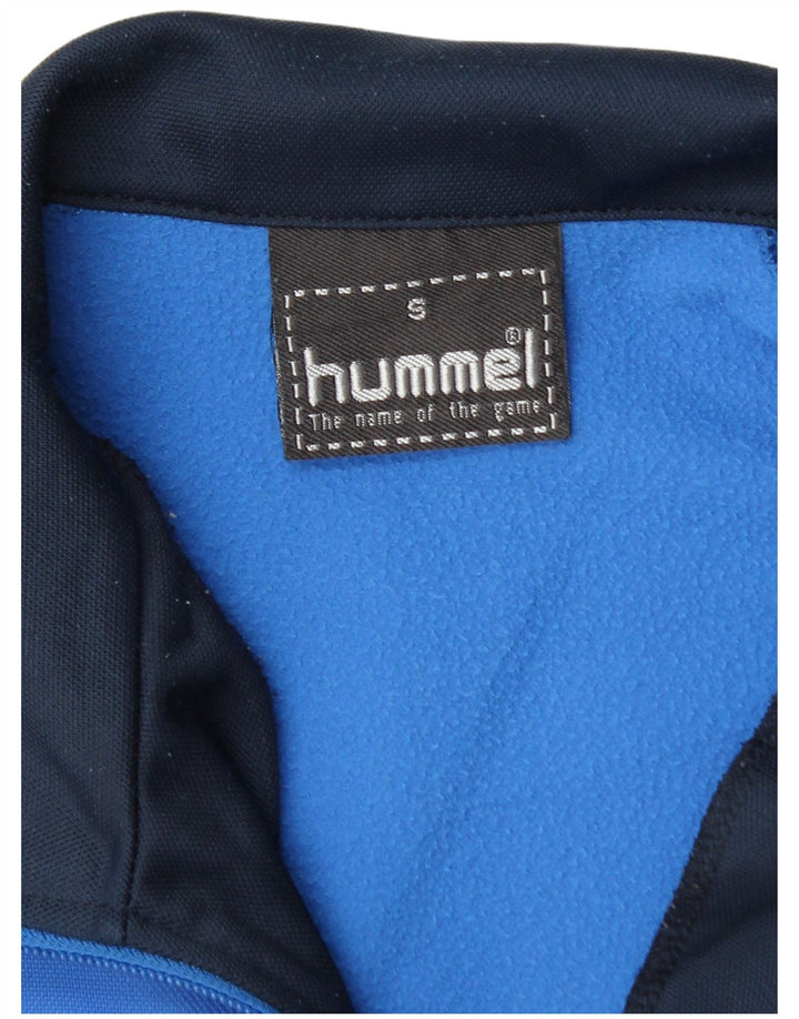 Мужской спортивный костюм Hummel, верхняя куртка, маленький синий, с цветными блоками