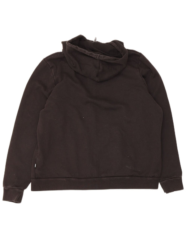 Женский свитер с капюшоном на молнии с графическим рисунком Puma UK 20 2XL, черный хлопок