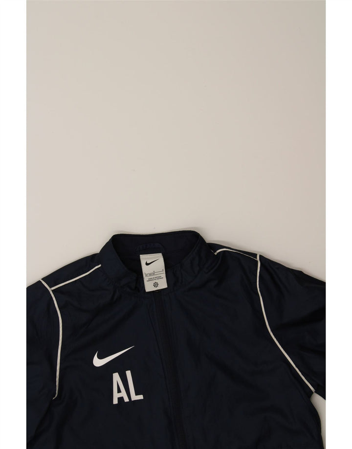 NIKE Boys Tracksuit Top Jacket 12-13 Years Large Navy Blue Polyester Vintage Nike and Second-Hand Nike from Messina Hembry 