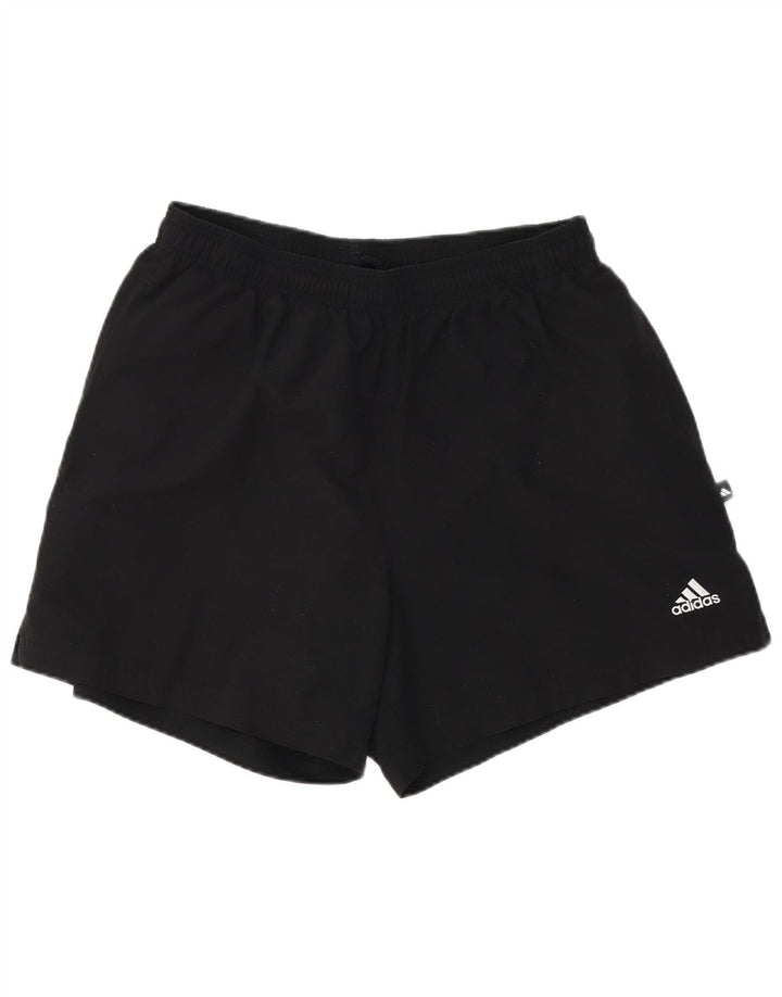 Мужские спортивные шорты Adidas, большие черные спортивные шорты из полиэстера