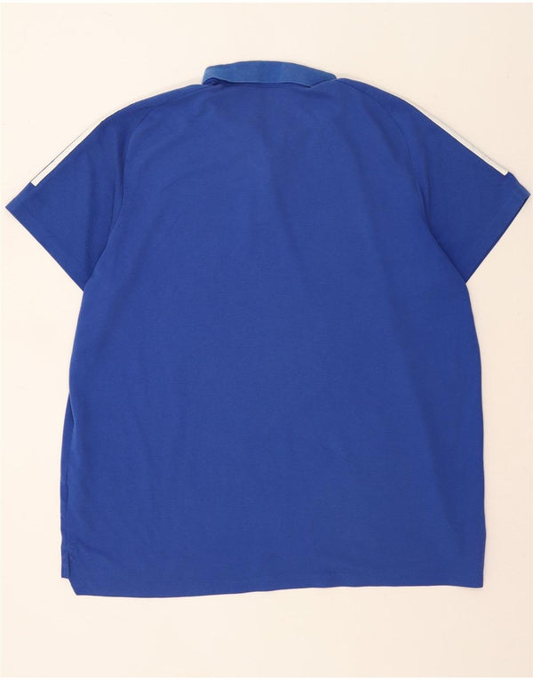 Мужская рубашка-поло Adidas Aeroready 3XL, синяя, хлопок