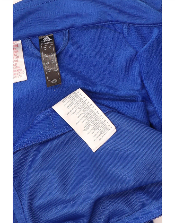 Спортивный костюм ADIDAS Primegreen для мальчиков, верхняя куртка с графическим рисунком, 7-8 лет, синий