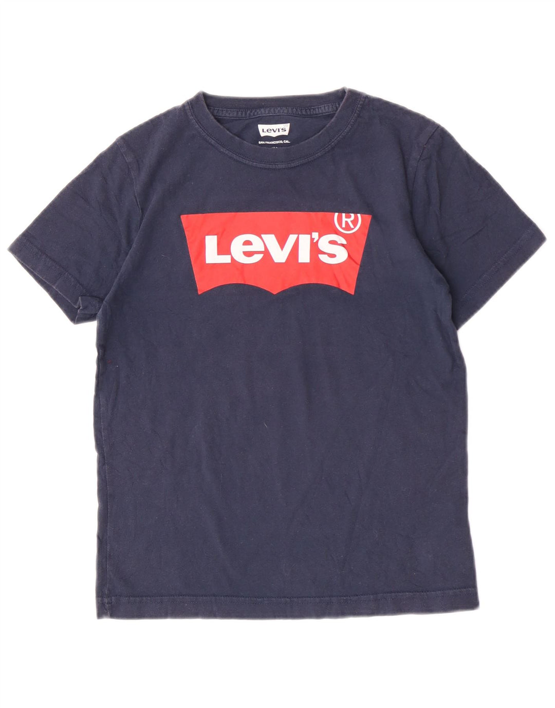 Футболка с рисунком Levi's для мальчиков, топ 9–10 лет, темно-синий, хлопок