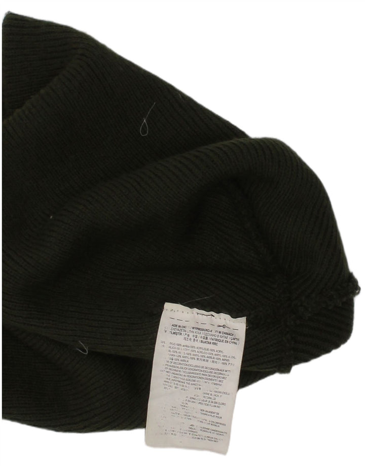 Мужская вязаная шапка-бини Vans, один размер, цвет хаки, акриловый логотип