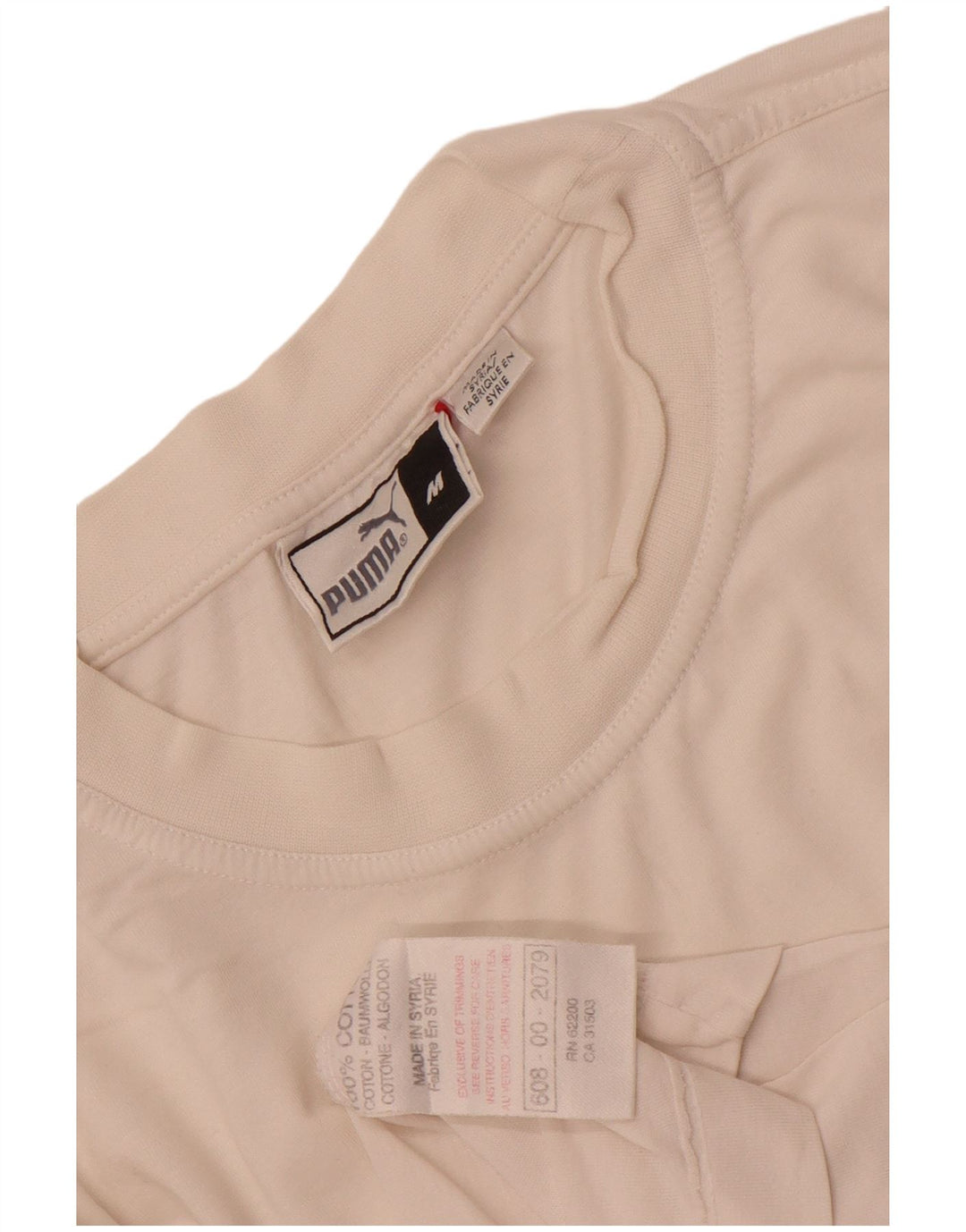 Мужская футболка с рисунком Puma, средний белый хлопок, белый цвет