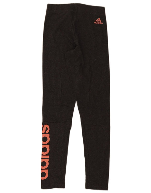 Женские леггинсы с рисунком Adidas UK 4 XS Серые