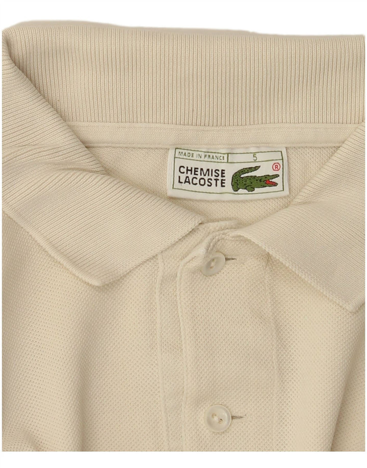 Мужская рубашка-поло LACOSTE, размер 5, большая, бежевая