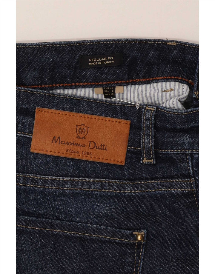 Женские прямые джинсы Massimo Dutti EU 40 Medium W30 L31 Темно-синие