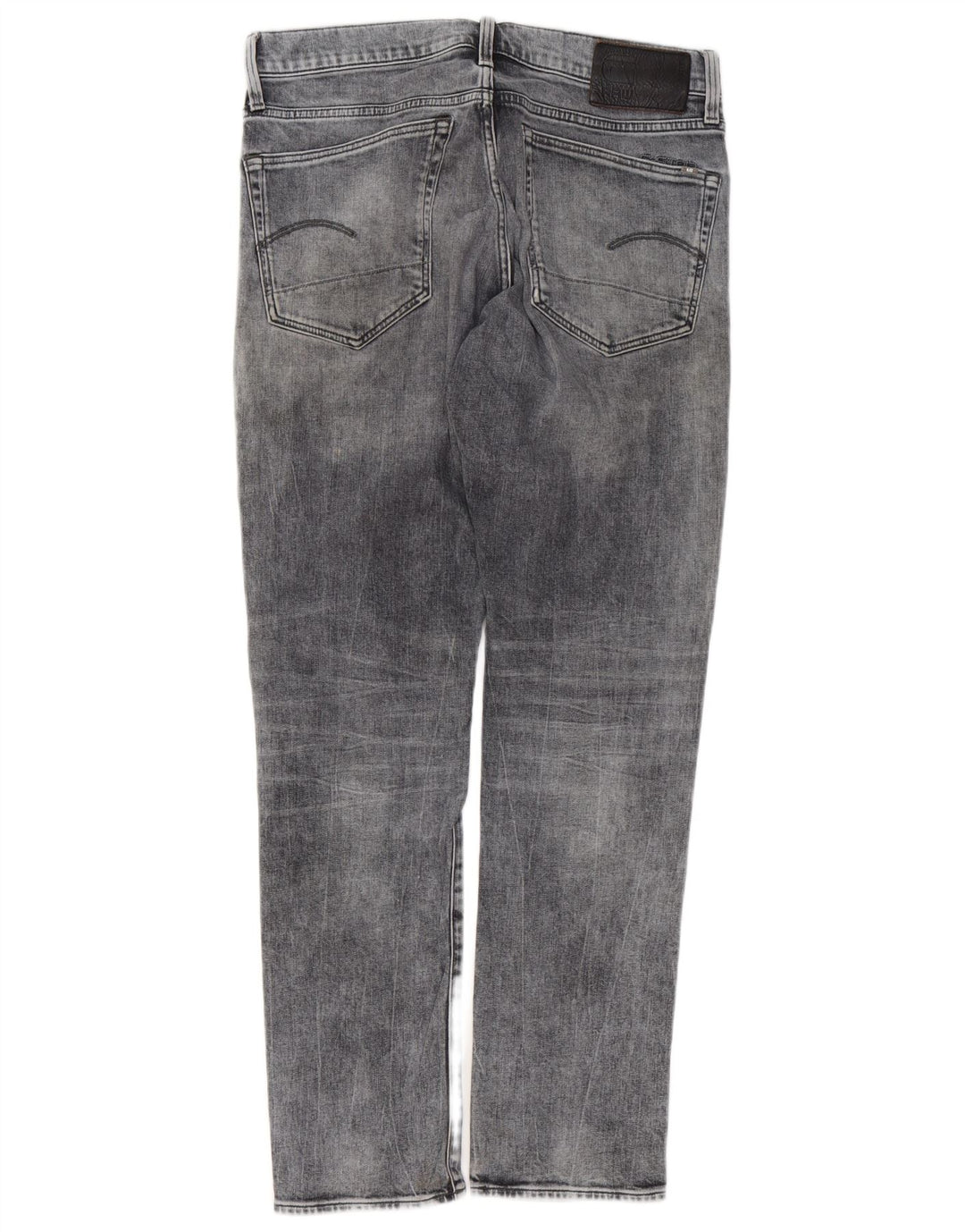 Мужские джинсы G-STAR 3301 Regular зауженные W33 L32 Серые хлопковые