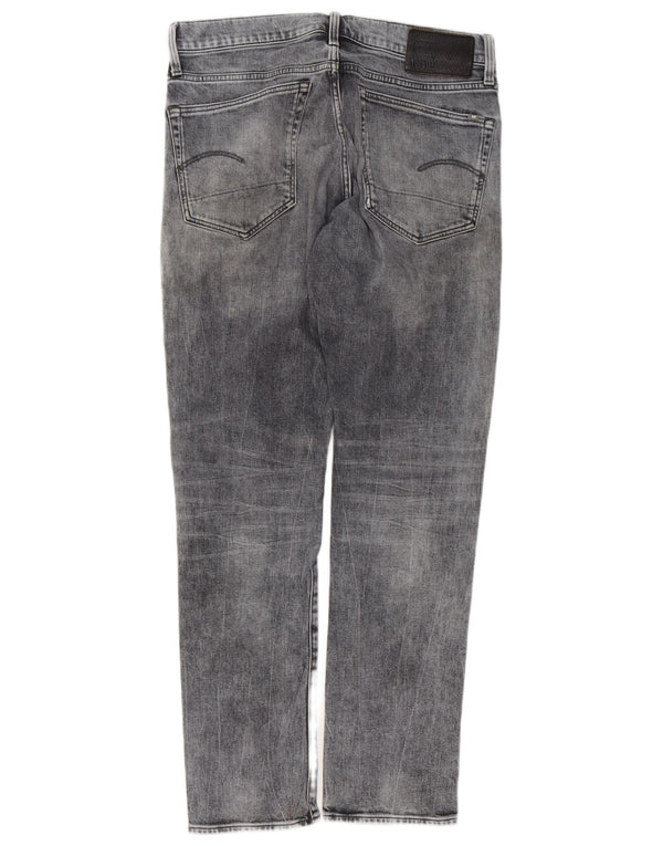 Мужские джинсы G-STAR 3301 Regular зауженные W33 L32 Серые хлопковые