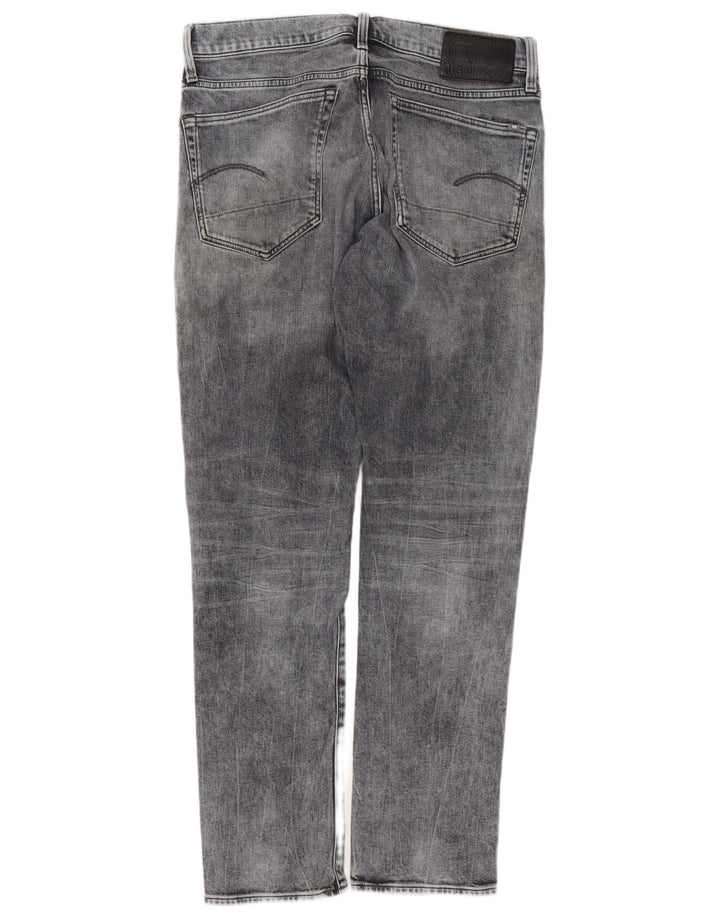 Мужские джинсы G-STAR 3301 Regular зауженные W33 L32 Серые хлопковые