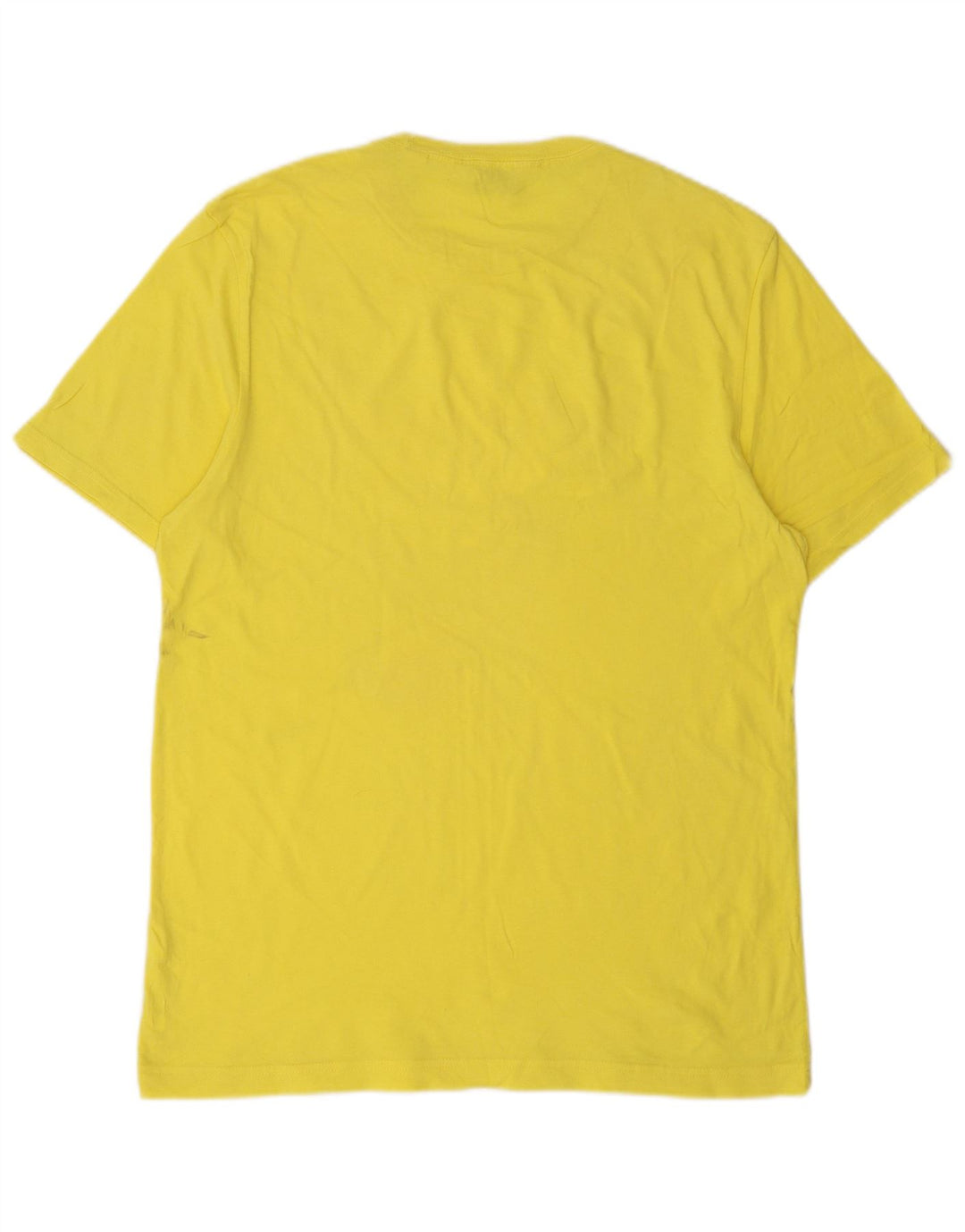 PENGUIN Mens Graphic T-Shirt Top Medium Yellow Cotton