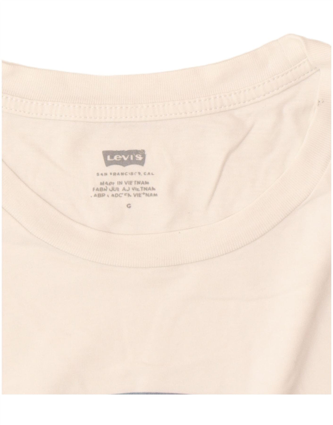 Мужская футболка с рисунком Levi's, средний белый цвет
