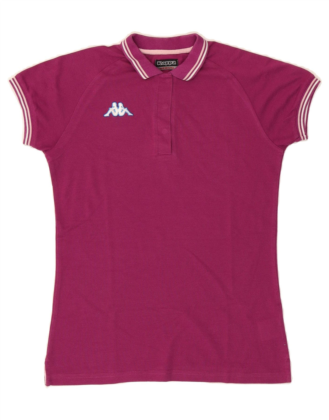 KAPPA Womens Polo Shirt UK 12 Medium Pink Polyester Vintage Kappa and Second-Hand Kappa from Messina Hembry 