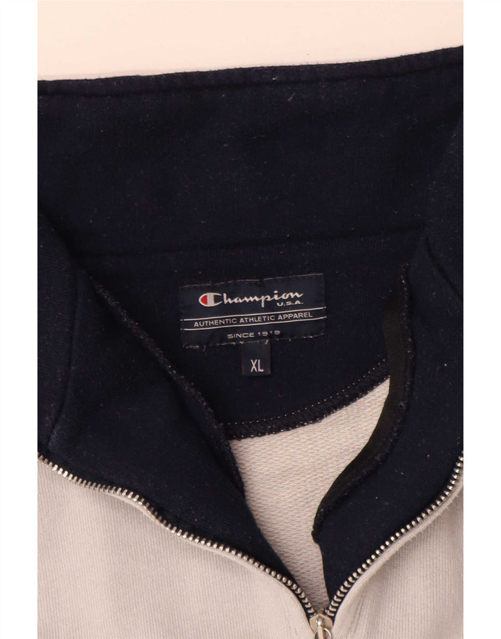 Мужской свитер с воротником на молнии Champion Jumper XL Серый