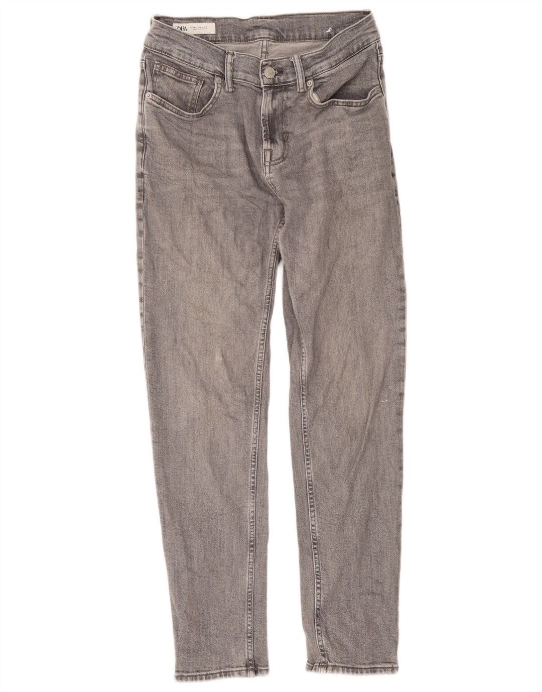 Мужские узкие джинсы Zara EU 38 Small W30 L29 Серый хлопок