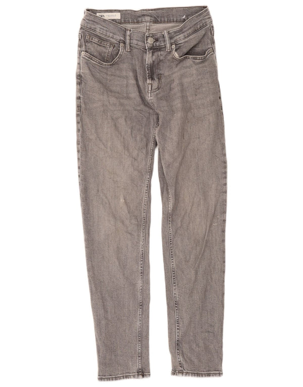Мужские узкие джинсы Zara EU 38 Small W30 L29 Серый хлопок