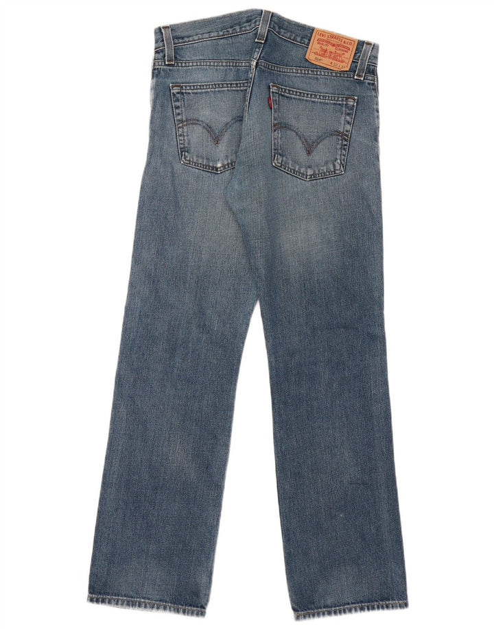 Мужские прямые джинсы LEVI'S 514 W32 L32 синие, хлопок