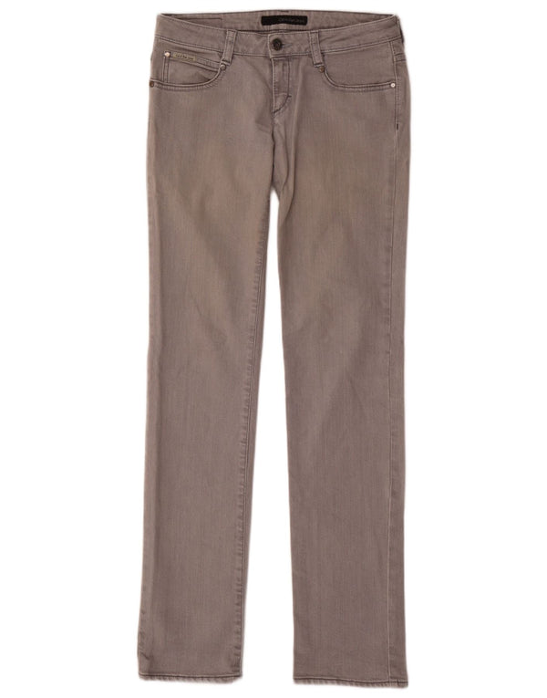 CALVIN KLEIN Женские прямые джинсы W28 L33 Серые хлопковые