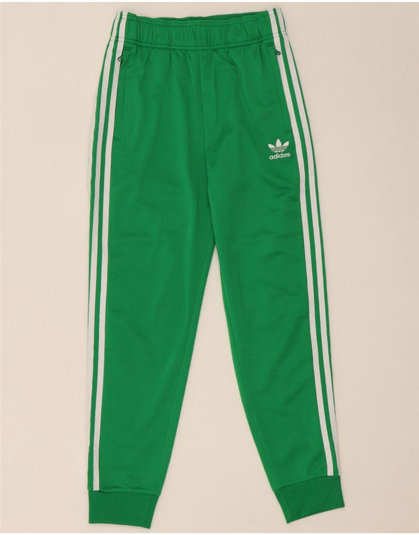 Спортивный костюм Adidas для мальчиков Брюки-джоггеры 12-13 лет Зеленый полиэстер