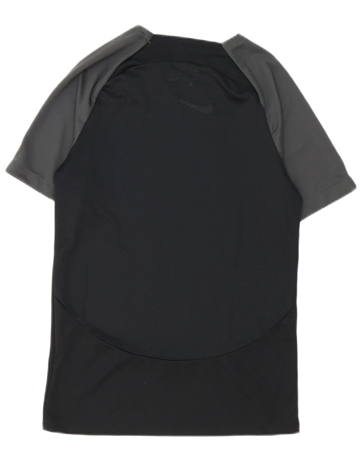 Мужская футболка Nike Dri Fit с графическим рисунком, маленький черный полиэстер с цветными блоками