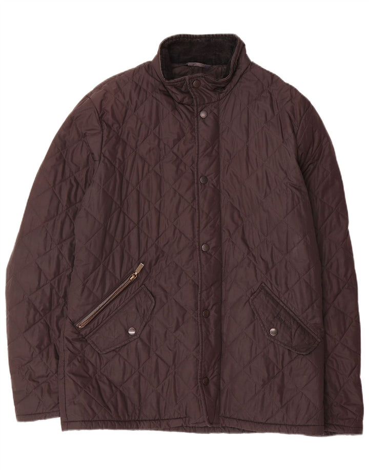 Мужская стеганая куртка BARBOUR UK 36 маленькая черная из полиэстера
