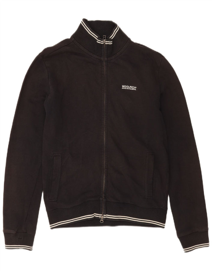 Мужской спортивный костюм Woolrich, верхняя куртка из хлопка среднего размера, черный цвет