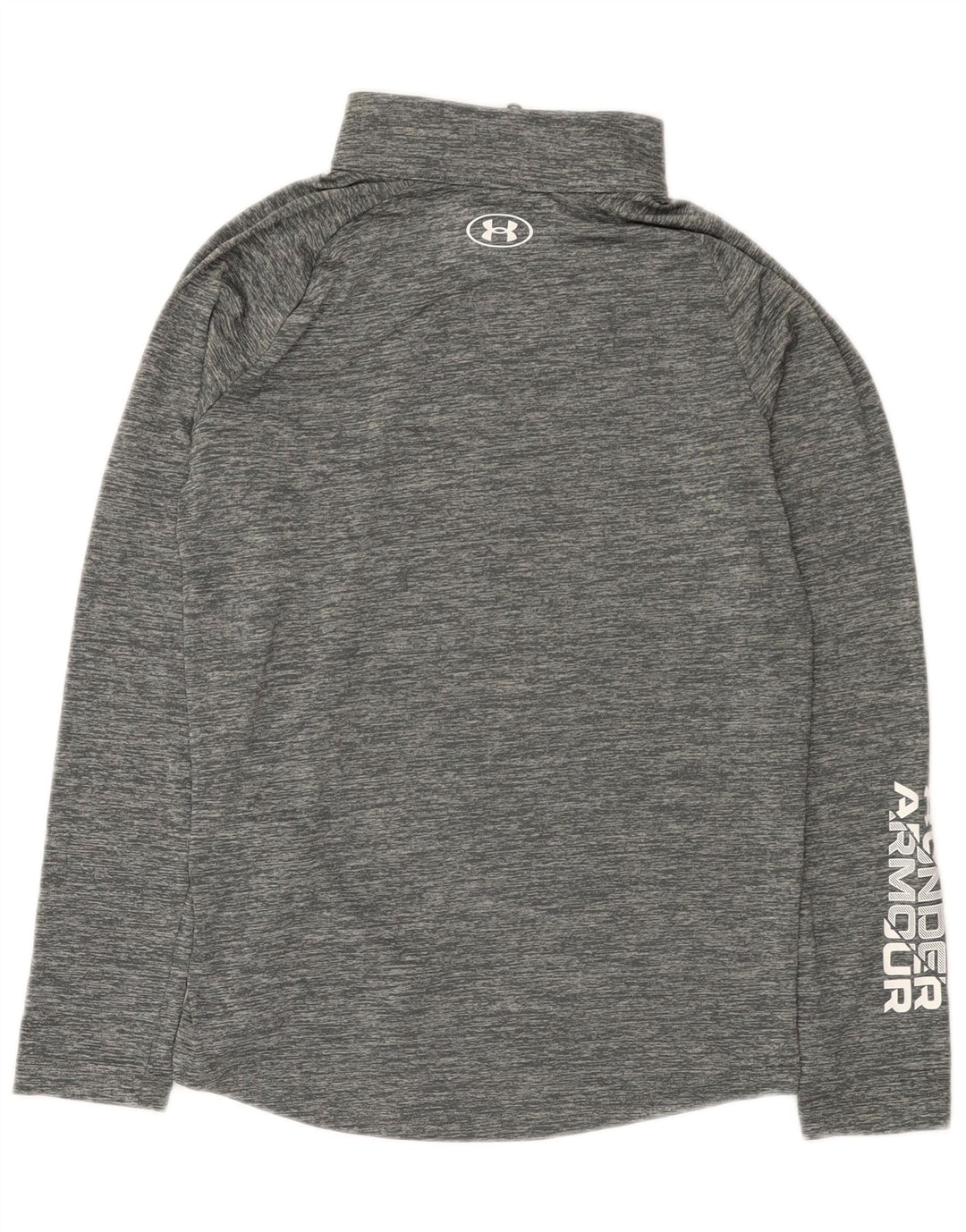 Пуловер с рисунком для девочек Under Armour, спортивный костюм, топ 11–12 лет, большой серый цвет