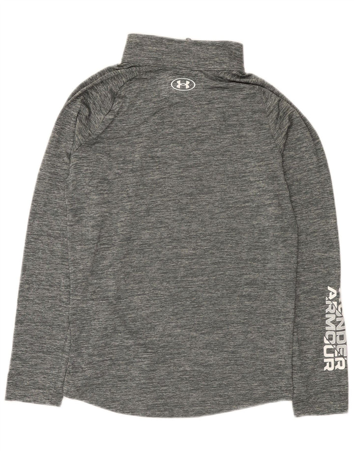 Пуловер с рисунком для девочек Under Armour, спортивный костюм, топ 11–12 лет, большой серый цвет