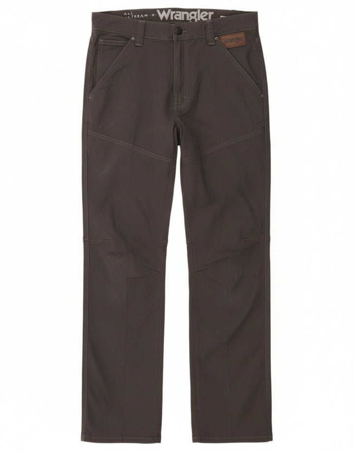 Мужские прямые повседневные брюки Wrangler W33 L33 серые