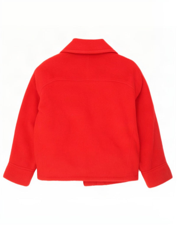 Двубортный пиджак Zara для девочек 13–14 лет, красная шерсть
