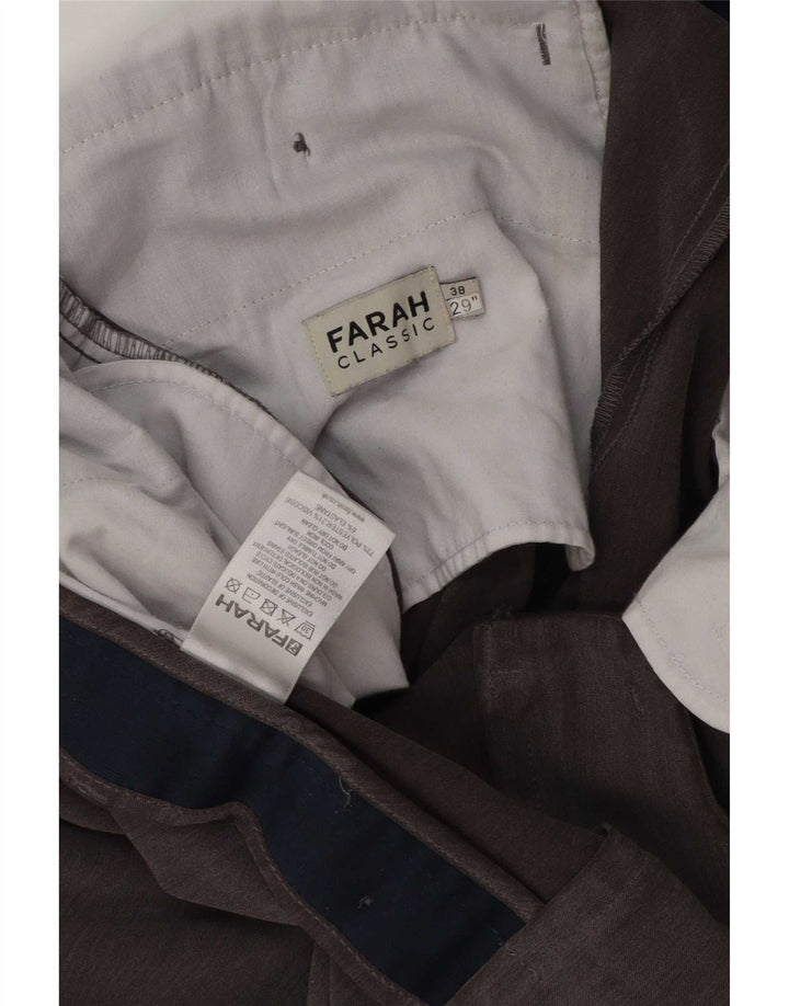 Мужские классические брюки Farah W38 L29 из полиэстера