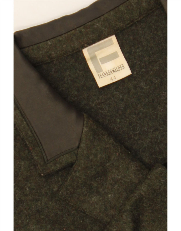 FRANKENWALDER Womens 4 Button Blazer Jacket IT 44 Medium Green Wool Vintage Frankenwalder and Second-Hand Frankenwalder from Messina Hembry 
